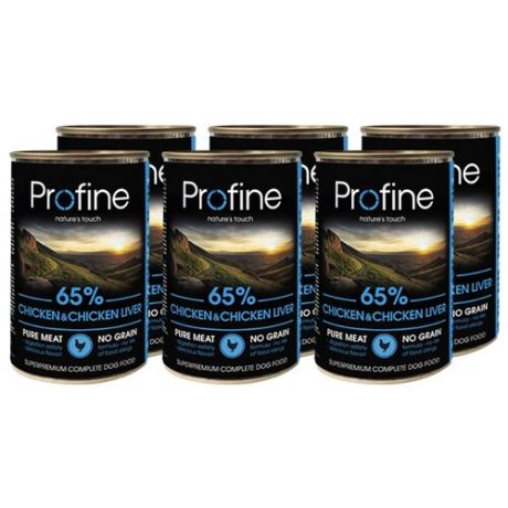 Влажный корм для собак Profine курица 6шт. х 400г