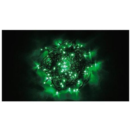 Гирлянда Feron Нить CL06 2000 см, 200 ламп, зеленый/зеленый провод
