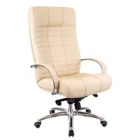 Компьютерное кресло Everprof Atlant AL M для руководителя, обивка: натуральная кожа, цвет: бежевый