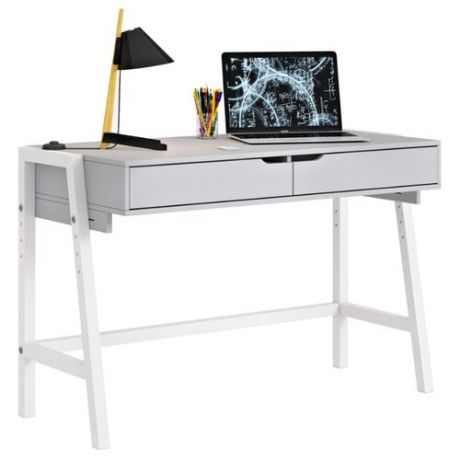 Письменный стол Polini kids Mirum 1440, 128х60 см, цвет: серый/белый