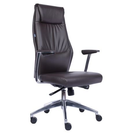 Компьютерное кресло Everprof London для руководителя, обивка: искусственная кожа, цвет: темно-коричневый