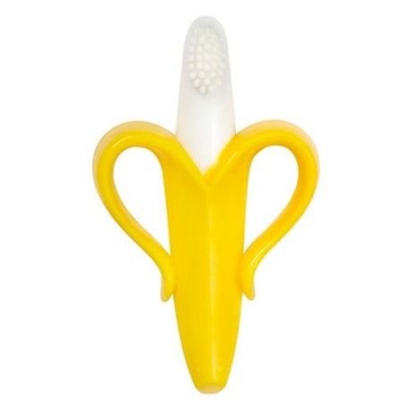 Зубная щетка Пома Банан 4+, желтый/белый