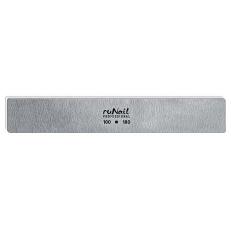 Runail Профессиональная пилка для искусственных ногтей, 100/180 грит серый
