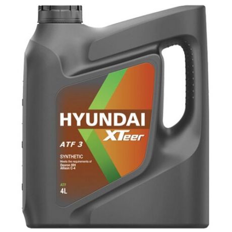 Трансмиссионное масло HYUNDAI XTeer ATF 3 4 л