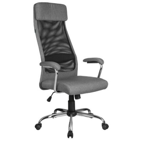 Компьютерное кресло Рива RCH 8206HX офисное, обивка: текстиль, цвет: серый