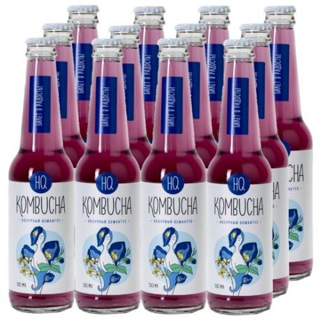 Комбуча HQ Kombucha Лазурный османтус, 0.33 л, 12 шт.