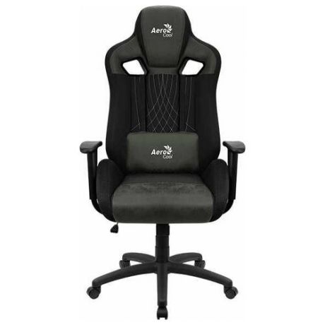 Компьютерное кресло AeroCool Earl игровое, обивка: текстиль/искусственная кожа, цвет: Hunter Green