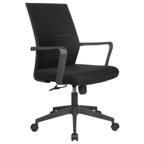 Компьютерное кресло Рива B818 офисное, обивка: текстиль, цвет: черный
