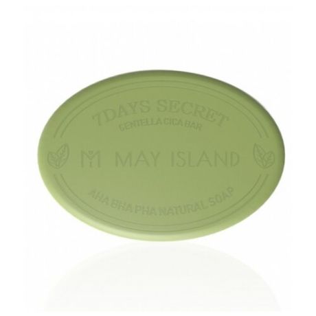 MAY ISLAND мыло для проблемной кожи 7 Days Secret Centella Cica Pore Cleansing Bar, 100 г