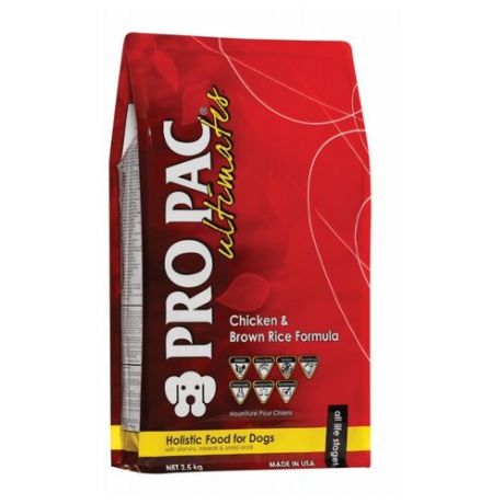 Корм для собак Pro Pac (2.5 кг) Ultimates Chicken & Brown Rice