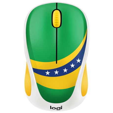 Беспроводная мышь Logitech M238 Fan Collection Wireless Mice Brazil Green-Yellow USB