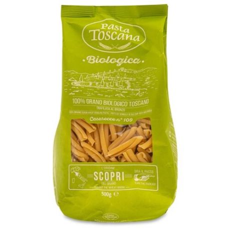 Pasta Toscana Макароны Biologica Casarecce 109, 500 г