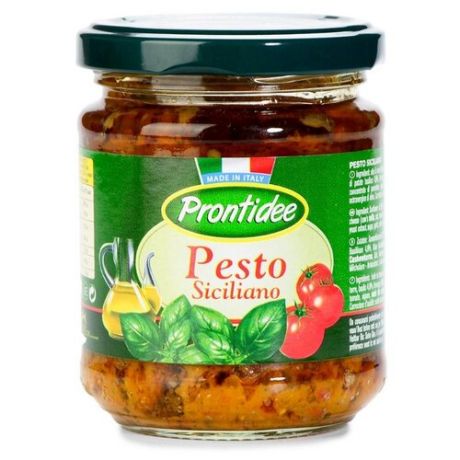Соус Prontidee Песто по-сицилийски с сушеными томатами 180 г