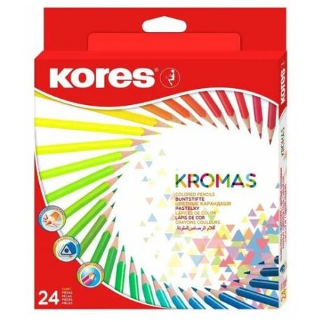 Kores Карандаши цветные Kromas, 24 цвета (1054856)