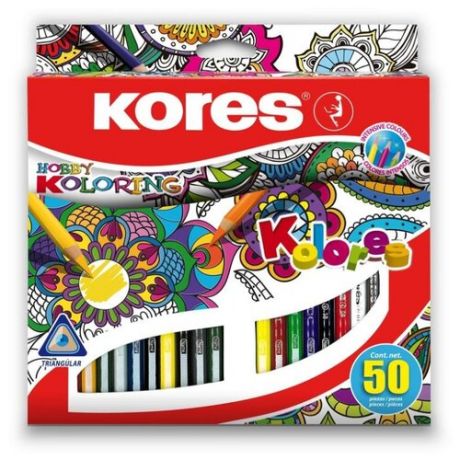 Kores Hobby Koloring, 50 цветов (695631)