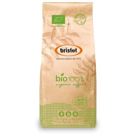 Кофе в зернах Bristot Bio, арабика, 200 г