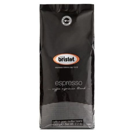 Кофе в зернах Bristot Espresso, арабика/робуста, 1000 г