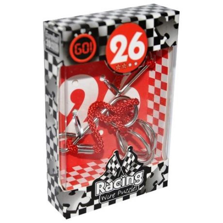 Головоломка Eureka 3D Puzzle Racing Wire Puzzles 26 сложность 2 (473296) серый/красный