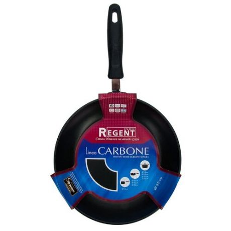 Сковорода Regent Carbone 93-W-HASF-2201 22 см, черный