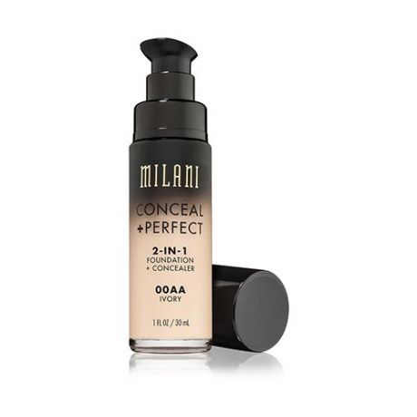 Milani Тональное средство Conceal + Perfect 2-in-1 Foundation + Concealer, 30 мл, оттенок: 00AA Ivory