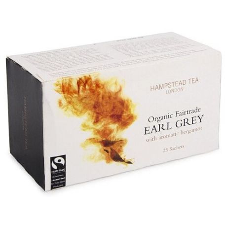 Чай черный Hampstead Tea Эрл Грей, в пакетиках , 50 г , 25 шт.