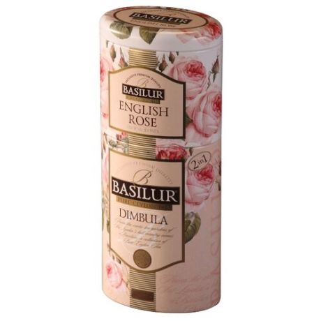 Чай черный Basilur Dimbula/English rose ассорти подарочный набор , 125 г