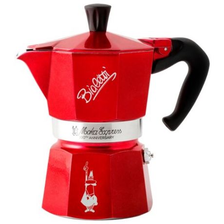 Кофеварка Bialetti Moka Express (3 чашки) красный