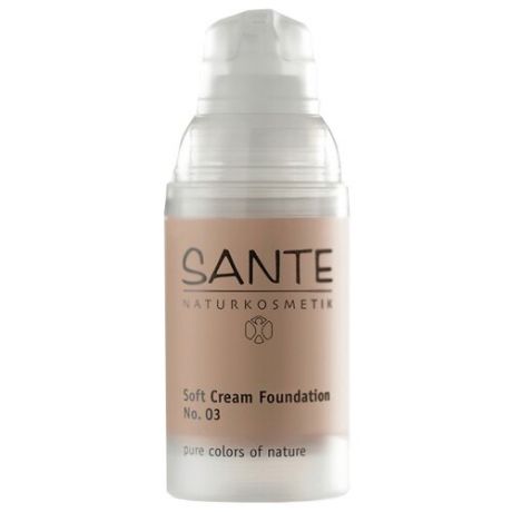 Sante Naturkosmetik Тональный крем Soft Cream Foundation, 30 мл, оттенок: №03 sunny beige