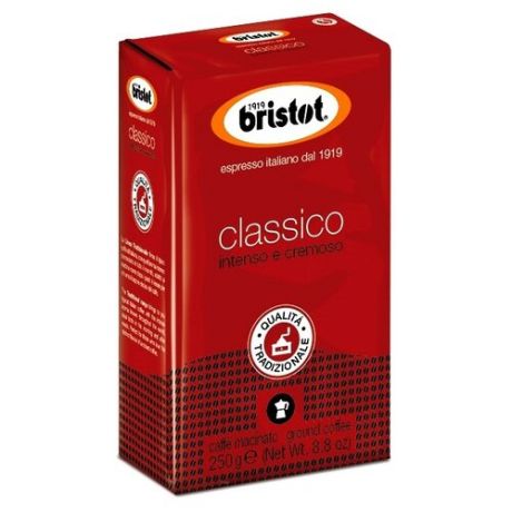 Кофе молотый Bristot Classico Intenso e cremoso, 250 г