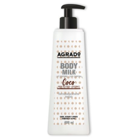 Молочко для тела Agrado Coconut Body Milk увлажняющее c маслом кокоса для всех типов кожи, 400 мл