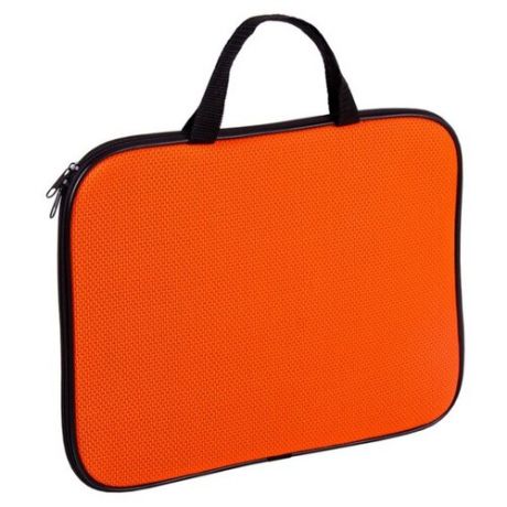 Berlingo Папка-сумка с ручками Color zone А4, текстиль, на молнии оранжевый
