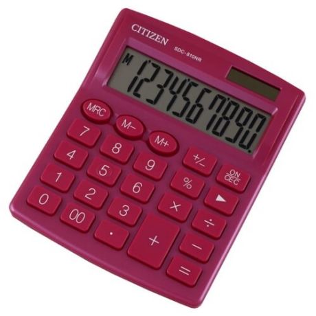 Калькулятор бухгалтерский CITIZEN SDC-810NR розовый