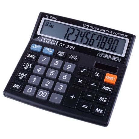 Калькулятор бухгалтерский CITIZEN CT-555N черный