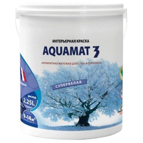 Краска акриловая Pragmatic Aquamat 3 5100BR91 матовая 011 2.25 л 3.55 кг