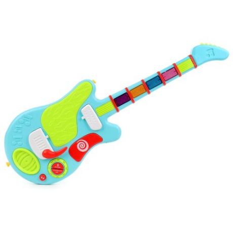 Fan Wingda Toys гитара 84150 зеленый/голубой/красный