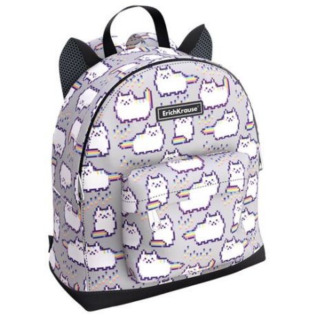 ErichKrause рюкзак EasyLine Mini Animals Pixel Cat (48258), серый