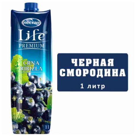 Сок Life Premium Черная смородина, 1 л