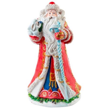 Фигурка Феникс Present Дед Мороз с зайчиком 25,4 см красный