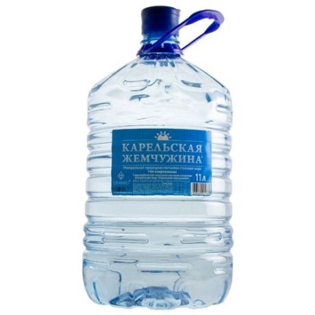 Вода минеральная Карельская жемчужина+ негазированная, пластик для кулера, 11 л