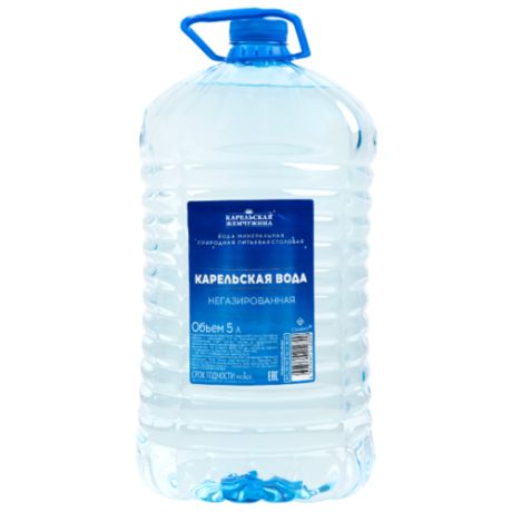 Вода минеральная Карельская негазированная, пластик, 5 л