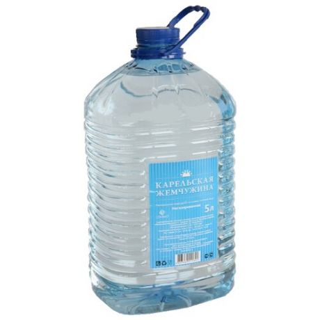 Вода минеральная Карельская жемчужина+ негазированная, пластик, 5 л