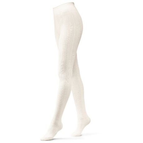 Колготки Le Cabaret Бархатные ножки 80 den, размер 2-3, белые (белый)