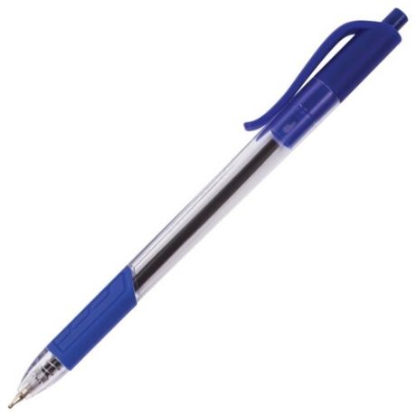 BRAUBERG Ручка шариковая Extra Glide R-Grip, 0.7 мм (OBPR158), синий цвет чернил