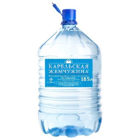 Вода минеральная Карельская жемчужина+ негазированная, пластик для кулера, 18.5 л