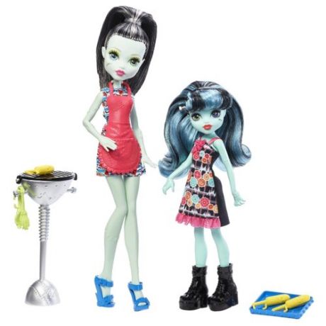 Набор кукол Monster High Семейка монстров Фрэнки и Аливия Штейн, 26 см, FKP50