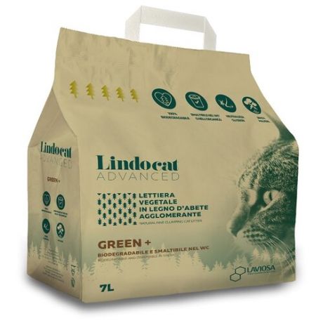 Комкующийся наполнитель LindoCat Advanced Green + (7 л)