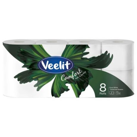 Туалетная бумага Veelit Comfort двухслойная 8 рул.