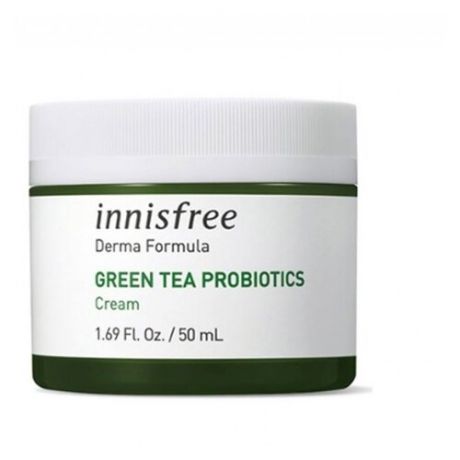 Innisfree Green Tea Probiotics Cream Крем для лица с пробиотиками зеленого чая, 50 мл