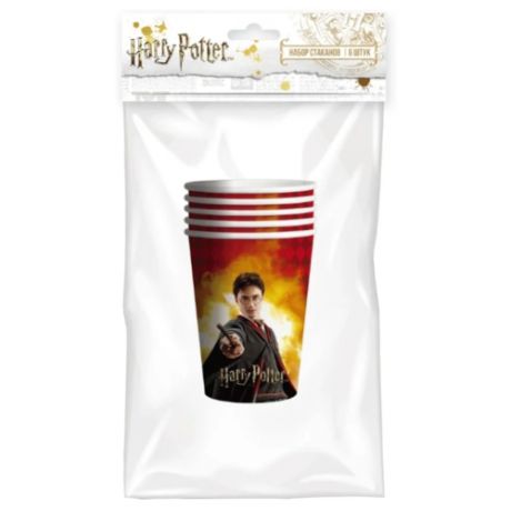 ND Play Стаканы одноразовые бумажные Harry Potter 250 мл (6 шт.) Harry Potter