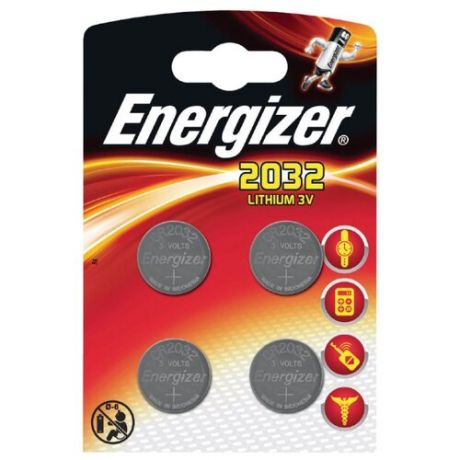 Батарейка Energizer CR2032 4 шт блистер